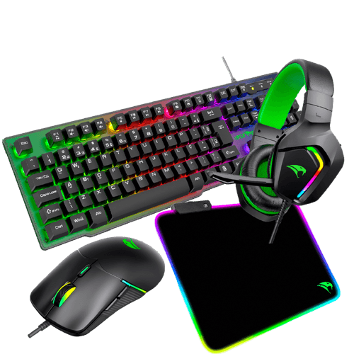 Kit Teclado Mouse Mousepad Speed Headset Gamer RGB Viper Pro Naja